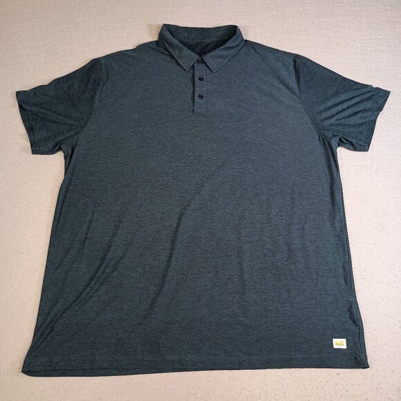 Vuori Strato Tech Mens XXL Blue Performance 4-Way Stretch Golf Preppy Polo - Picture 1 of 6